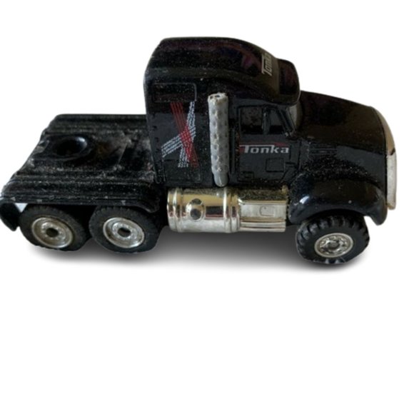 Vintage Tonka Black Semi Tractor Truck Cab Die Cast Vehicle - #06413 - Picture 1 of 10